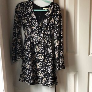 June and Hudson floral bell-sleeved dress - M